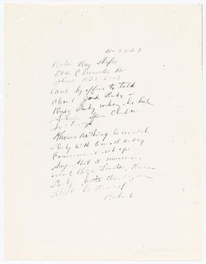 [Handwritten note concerning Jack Ruby and Nolan Ray Schaffer]