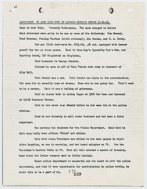 [Statements made by Jack Ruby after the murder of Lee Harvey Oswald #2]