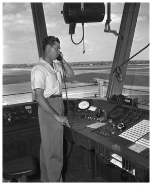 Airport scenes: control tower, planes