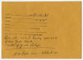 Legal Document: [Envelope Which Once Included Notes of Jack Ruby]