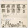 Thumbnail image of item number 1 in: '[Fingerprint Record Card for Lee Harvey Oswald]'.
