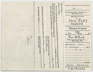 [Warrant of Arrest for Jack Ruby, November 24, 1963 #2]