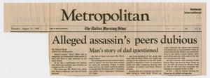 [Newspaper Clippings, 1990]