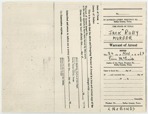 [Warrant of Arrest for Jack Ruby, November 24, 1963 #3]