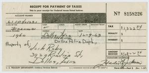 [IRS Tax Information for Jack Ruby #1]