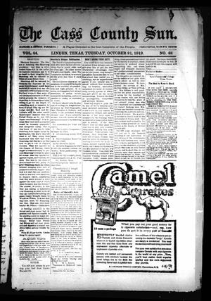 The Cass County Sun (Linden, Tex.), Vol. 44, No. 42, Ed. 1 Tuesday, October 21, 1919