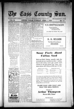 The Cass County Sun (Linden, Tex.), Vol. 55, No. 13, Ed. 1 Tuesday, April 1, 1930