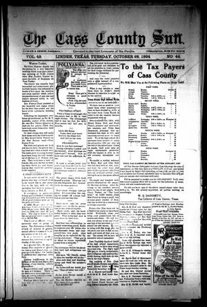 The Cass County Sun (Linden, Tex.), Vol. 49, No. 44, Ed. 1 Tuesday, October 28, 1924