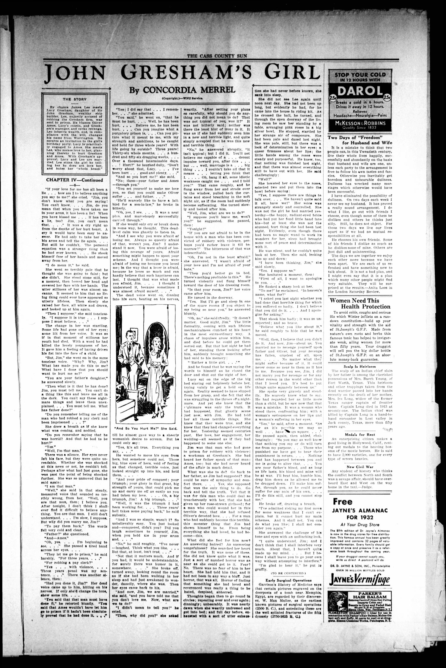 The Cass County Sun (Linden, Tex.), Vol. 56, No. 50, Ed. 1 Tuesday, December 15, 1931
                                                
                                                    [Sequence #]: 3 of 8
                                                