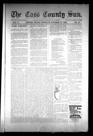 The Cass County Sun (Linden, Tex.), Vol. 51, No. 41, Ed. 1 Tuesday, October 12, 1926