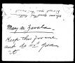 Primary view of [Letter from Adina to Mary] November 15th, 1900