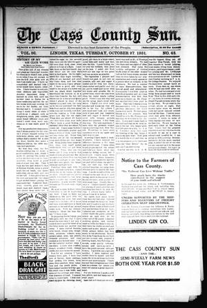 The Cass County Sun (Linden, Tex.), Vol. 56, No. 43, Ed. 1 Tuesday, October 27, 1931