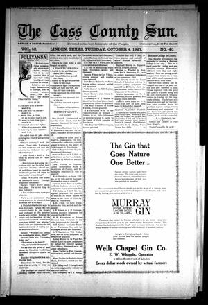 The Cass County Sun (Linden, Tex.), Vol. 52, No. 40, Ed. 1 Tuesday, October 4, 1927