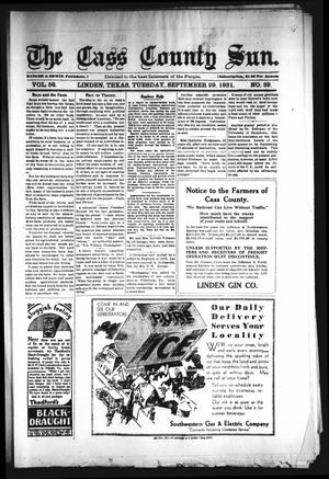 The Cass County Sun (Linden, Tex.), Vol. 56, No. 39, Ed. 1 Tuesday, September 29, 1931