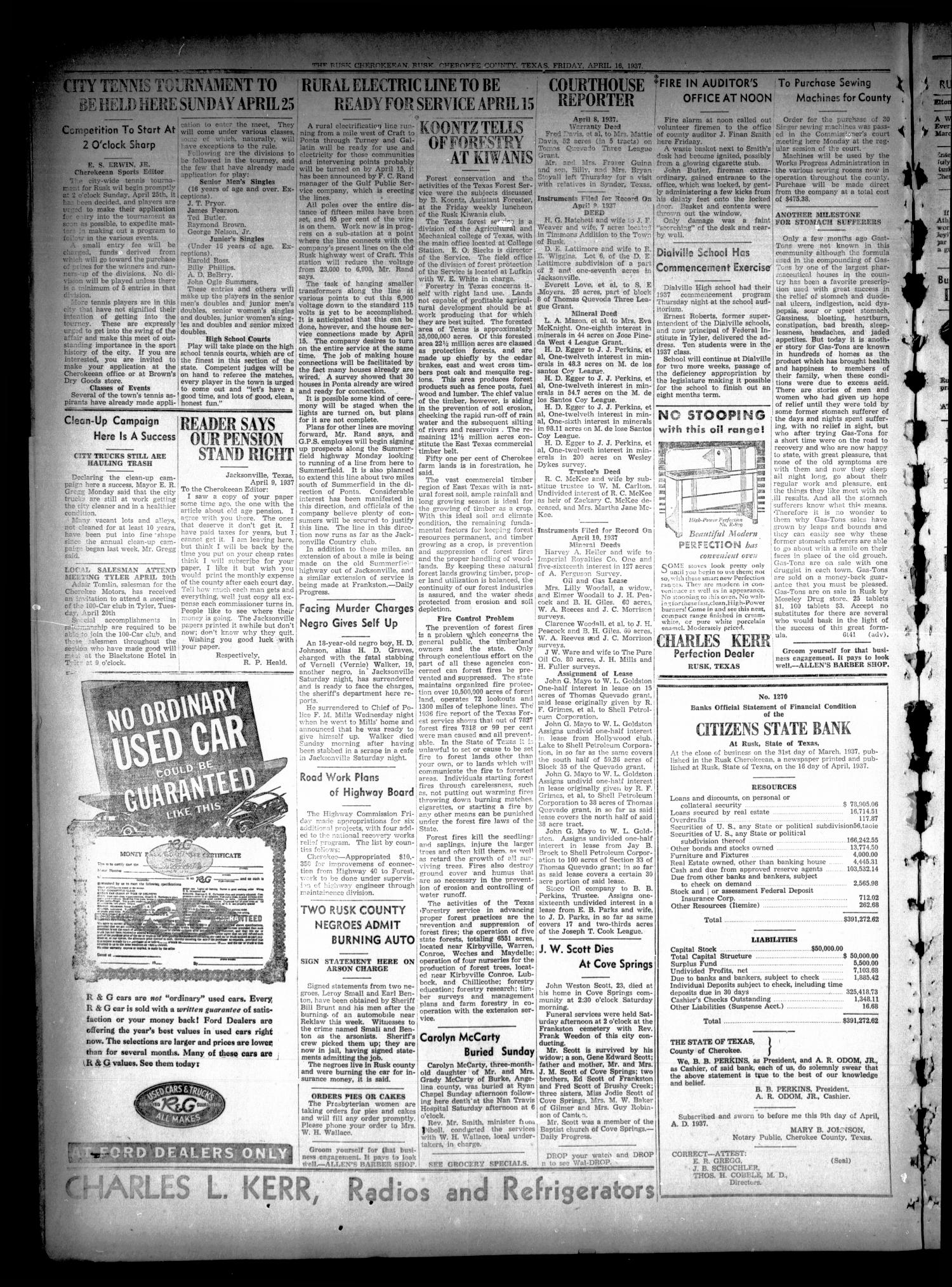 The Rusk Cherokeean (Rusk, Tex.), Vol. 18, No. 38, Ed. 1 Friday, April 16, 1937
                                                
                                                    [Sequence #]: 2 of 6
                                                