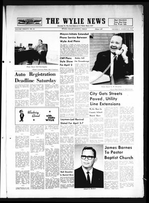 The Wylie News (Wylie, Tex.), Vol. 20, No. 43, Ed. 1 Thursday, March 28, 1968
