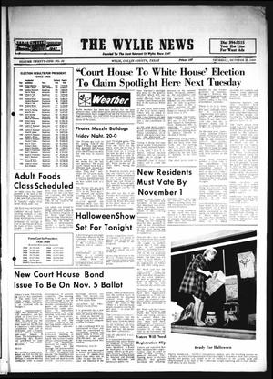 The Wylie News (Wylie, Tex.), Vol. 21, No. 22, Ed. 1 Thursday, October 31, 1968