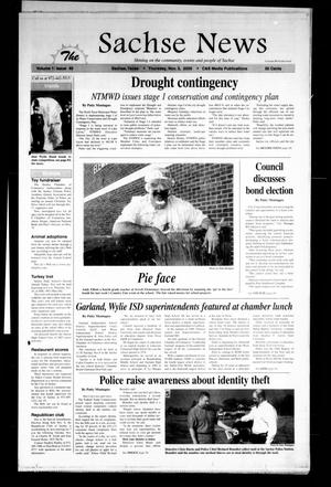 Primary view of object titled 'The Sachse News (Sachse, Tex.), Vol. 1, No. 40, Ed. 1 Thursday, November 3, 2005'.