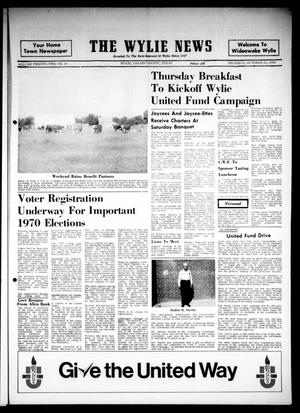 The Wylie News (Wylie, Tex.), Vol. 22, No. 19, Ed. 1 Thursday, October 16, 1969