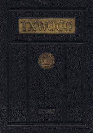 Primary view of object titled 'TXWOCO, Yearbook of Texas Woman's College, 1922'.