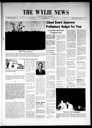 Primary view of object titled 'The Wylie News (Wylie, Tex.), Vol. 26, No. 5, Ed. 1 Thursday, July 26, 1973'.