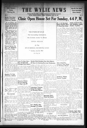 The Wylie News (Wylie, Tex.), Vol. 4, No. 17, Ed. 1 Thursday, July 19, 1951