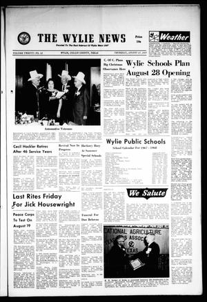 The Wylie News (Wylie, Tex.), Vol. 20, No. 12, Ed. 1 Thursday, August 17, 1967