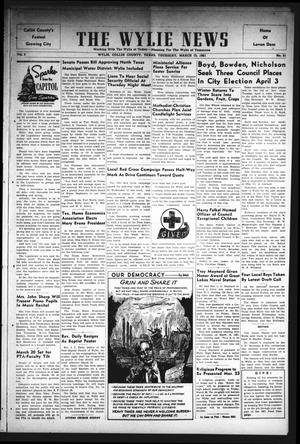 The Wylie News (Wylie, Tex.), Vol. 3, No. 51, Ed. 1 Thursday, March 15, 1951
