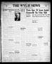 Newspaper: The Wylie News (Wylie, Tex.), Vol. 1, No. 27, Ed. 1 Thursday, Septemb…