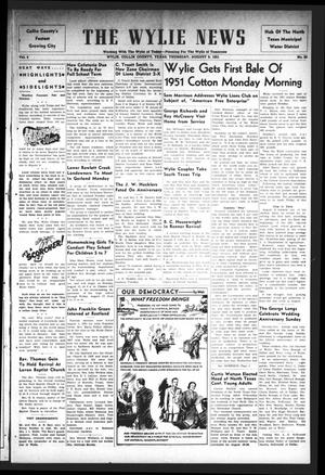 The Wylie News (Wylie, Tex.), Vol. 4, No. 20, Ed. 1 Thursday, August 9, 1951
