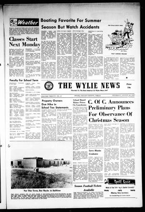 Primary view of object titled 'The Wylie News (Wylie, Tex.), Vol. 20, No. 13, Ed. 1 Thursday, August 24, 1967'.