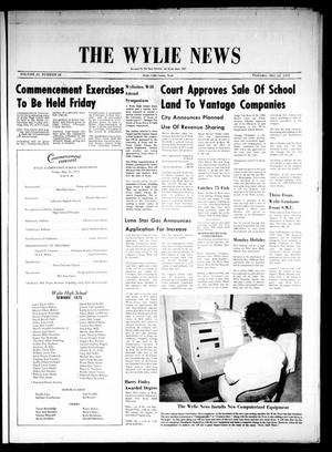 Primary view of object titled 'The Wylie News (Wylie, Tex.), Vol. 25, No. 48, Ed. 1 Thursday, May 24, 1973'.