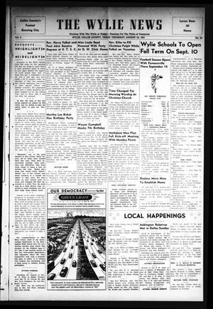 The Wylie News (Wylie, Tex.), Vol. 4, No. 22, Ed. 1 Thursday, August 23, 1951