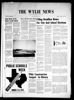 The Wylie News (Wylie, Tex.), Vol. 26, No. 36, Ed. 1 Thursday, February 28, 1974