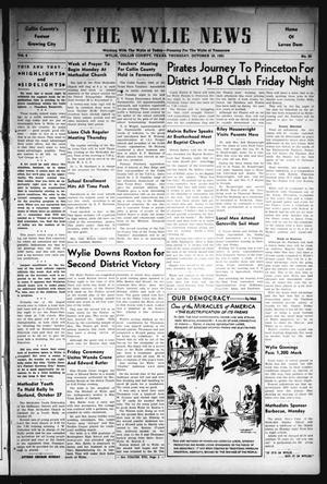 The Wylie News (Wylie, Tex.), Vol. 4, No. 30, Ed. 1 Thursday, October 18, 1951