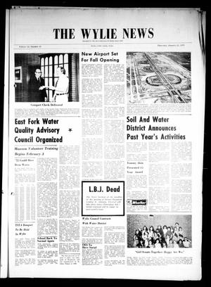 The Wylie News (Wylie, Tex.), Vol. 25, No. 31, Ed. 1 Thursday, January 25, 1973