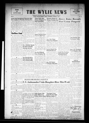 Primary view of object titled 'The Wylie News (Wylie, Tex.), Vol. 3, No. 20, Ed. 1 Thursday, August 3, 1950'.
