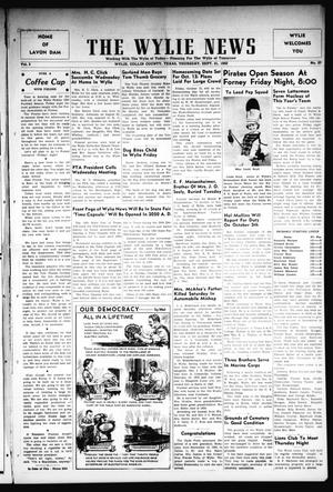The Wylie News (Wylie, Tex.), Vol. 3, No. 27, Ed. 1 Thursday, September 21, 1950