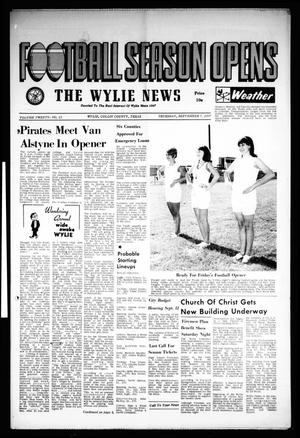 The Wylie News (Wylie, Tex.), Vol. 20, No. 15, Ed. 1 Thursday, September 7, 1967