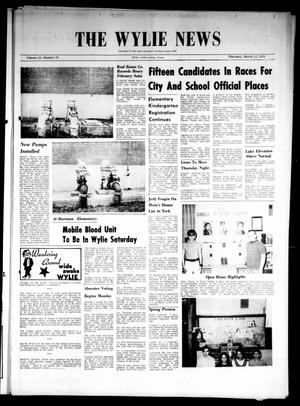 The Wylie News (Wylie, Tex.), Vol. 25, No. 38, Ed. 1 Thursday, March 15, 1973