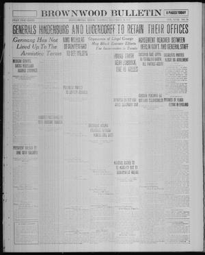 Brownwood Bulletin (Brownwood, Tex.), Vol. 18, No. 56, Ed. 1 Tuesday, December 24, 1918