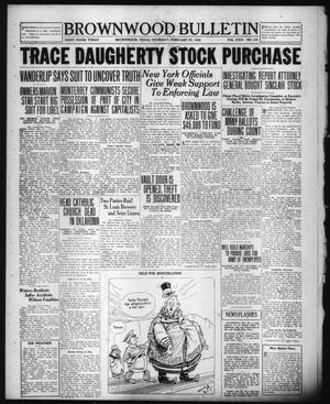 Brownwood Bulletin (Brownwood, Tex.), Vol. 24, No. 110, Ed. 1 Thursday, February 21, 1924