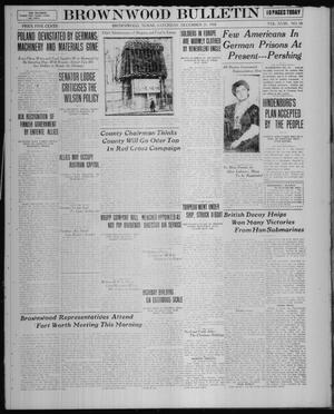 Brownwood Bulletin (Brownwood, Tex.), Vol. 18, No. 54, Ed. 1 Saturday, December 21, 1918