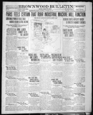 Primary view of object titled 'Brownwood Bulletin (Brownwood, Tex.), Vol. 23, No. 81, Ed. 1 Saturday, January 20, 1923'.