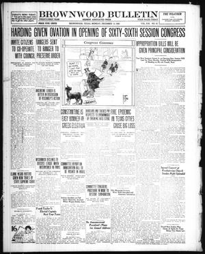 Brownwood Bulletin (Brownwood, Tex.), Vol. 21, No. 43, Ed. 1 Monday, December 6, 1920
