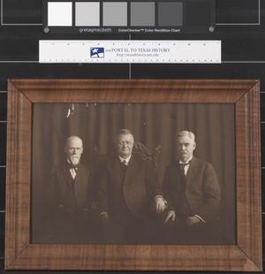 Primary view of object titled '[Three Unidentified Palestine Men]'.