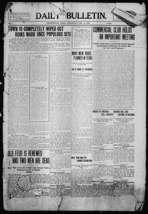 Daily Bulletin. (Brownwood, Tex.), Vol. 9, No. 64, Ed. 1 Wednesday, December 30, 1908