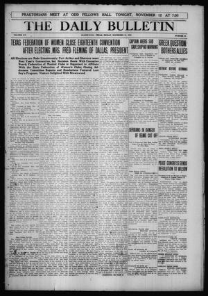 The Daily Bulletin (Brownwood, Tex.), Vol. 15, No. 25, Ed. 1 Friday, November 12, 1915