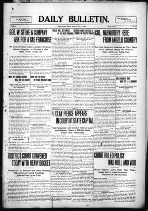 Daily Bulletin. (Brownwood, Tex.), Vol. 9, No. 181, Ed. 1 Monday, May 17, 1909