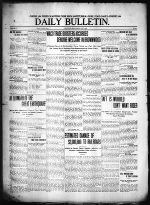 Daily Bulletin. (Brownwood, Tex.), Vol. 11, No. 200, Ed. 1 Friday, June 9, 1911